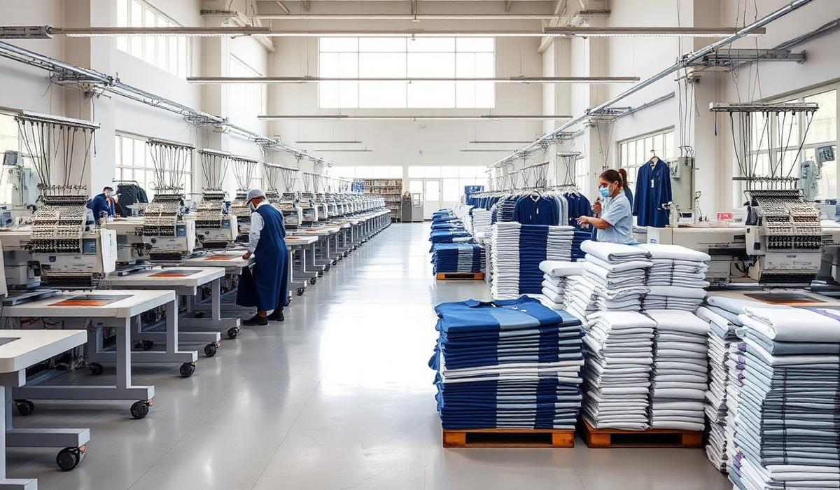 M2 Embroidery production floor
