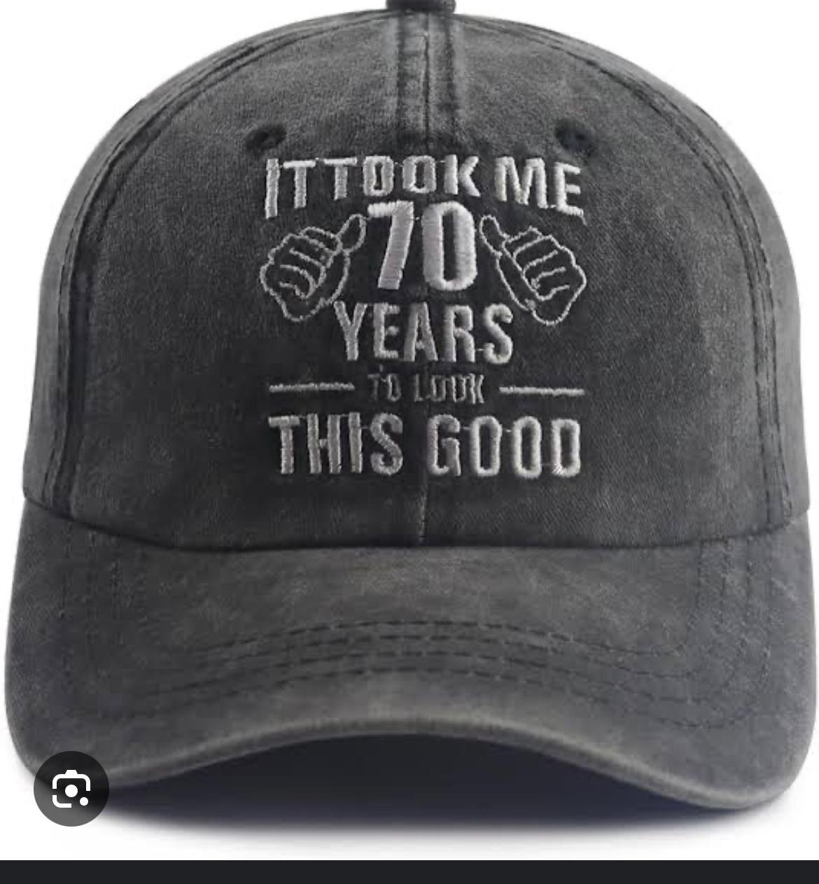 Embroidered novelty birthday cap — M2 Embroidery