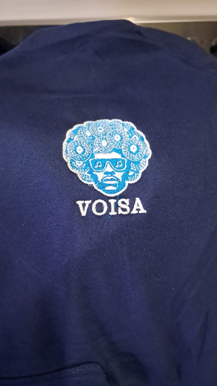 VOISA embroidered hoodie — M2 Embroidery