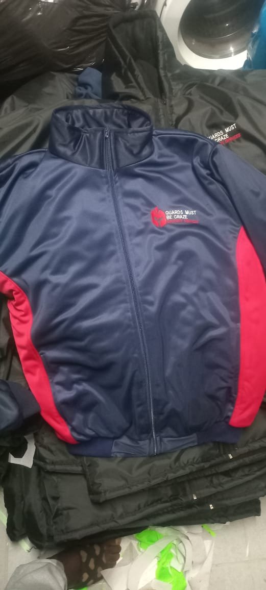 Guards Must Be Craze branded tracksuit top — M2 Embroidery