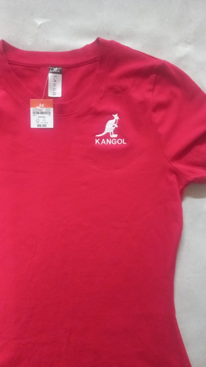 Embroidered Kangol branded t-shirt — M2 Embroidery