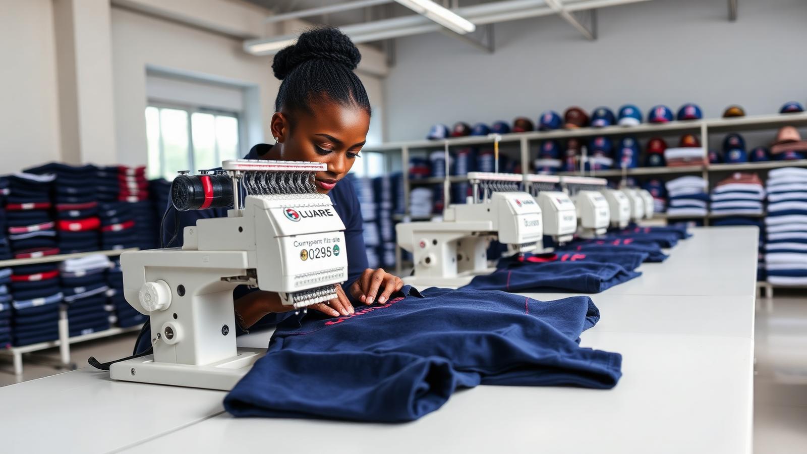 M2 Embroidery workshop in Kempton Park, South Africa